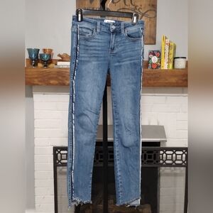 Paige Verdugo ankle Side Frayed Fringe Jeans